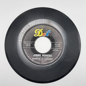 Jimmie Rodgers ? Rainbow At Midnight Rhumba Boogie Vinyl 45 Dot Records - Picture 1 of 2