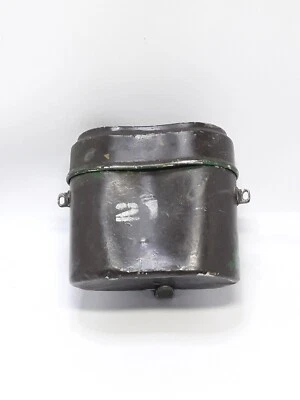 Vintage Military Bowler Pot Soviet Army Mess Tin Kit Aluminum Original Old - Image 1 of 4