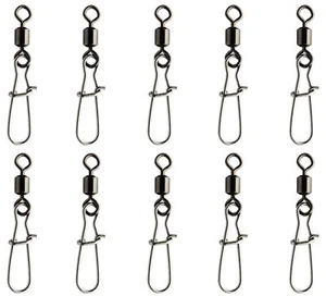 Spro Rolling Swivel with Fast Lock Snap - 10 Wirbel zum Raubfischangeln - Bild 1 von 1
