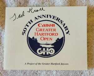 Ted Kroll signierte Golf-Scorekarte vom 50. Greater Hartford Open mit Echtheitszertifikat - Bild 1 von 1