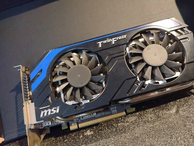 MSI Geforce GTX N660Ti PE 2Gb GDDR5 Used Desktop PC Graphics Card GPU TwinFrozer - Image 1 of 4
