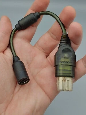 Original Xbox OEM Breakaway Adapter Controller Cable Genuine Part Green Halo - Image 1 of 4