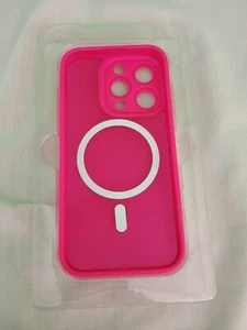 iPhone 15 Pro Handyhülle Hot Pink Stoßfest - Bild 1 von 4