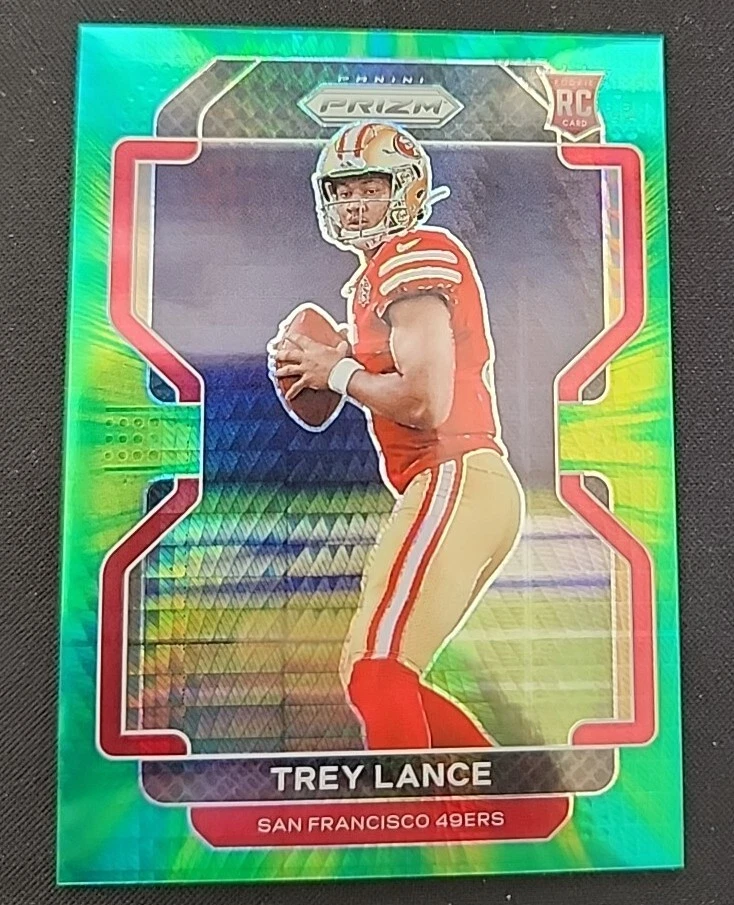 Trey Lance 2021 Panini Prizm Hyper Prizm Rookie RC /175 49ers