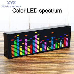 LED Music Spectrum Rhythm Display Car Audio Level Indicator Atmosphere Lamp - Picture 1 of 17