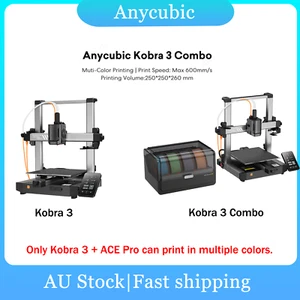 ANYCUBIC Kobra 3 V2/Kobra 3 V2 Combo 3D Printer 600mm/s Multicolor Auto-Dry Lot - Picture 1 of 17