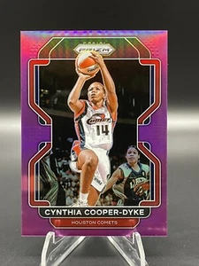 Panini Prizm WNBA Prizms 2022 púrpura Cynthia Cooper-Dyke #143 Houston Comets - Imagen 1 de 2