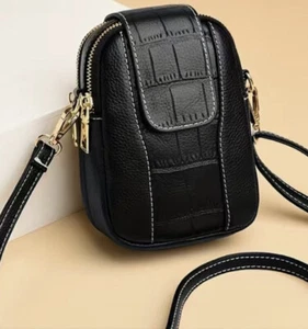 Tasche  zum Umhängen, Kleine Tasche, Crossbody Tasche Unisex Schwarz  Neu - Bild 1 von 6