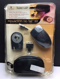 Vintage Shape PS/2 Mouse With No Tail Modem Lynx & PS/2 to Serial Port w Case