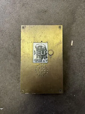 Vintage Elevator Phone BRASS • 120€