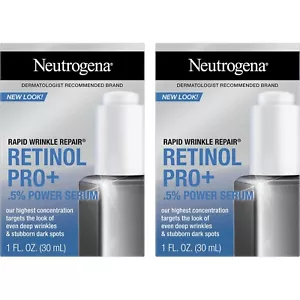 2 x Neutrogena Rapid Wrinkle Repair Retinol Pro+ Anti Ageing .5% Power Face Seru - Picture 1 of 8