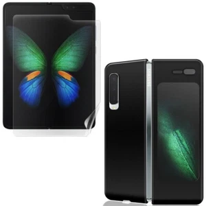 For Samsung Galaxy Fold Back Case Thin Fit Cover Protective PET Screen Protector - Picture 1 of 1