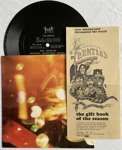 THE BEATLES -Seventh Christmas Record- Rare 1969 Fan Club Flexi With Book Insert - Bild 1 von 8