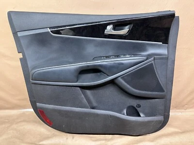2016 - 2020 KIA SORENTO FRONT LEFT DOOR TRIM PANEL OEM 82334-C6010 BLACK 2017 - Image 1 of 4