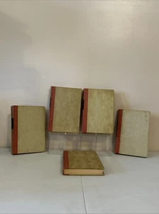 5 VTG "DE LUXE EDITIONS CLUB" Books By Reade Scott Zola Flaubert Bulwer READ USA - Bild 1 von 16