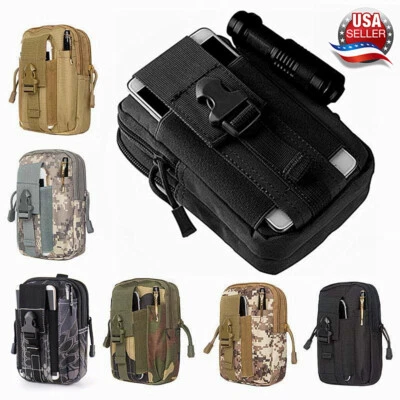 Fanny Pack Tactical MOLLE Camping Military Waist Belt Phone Pouch Pockets Bag