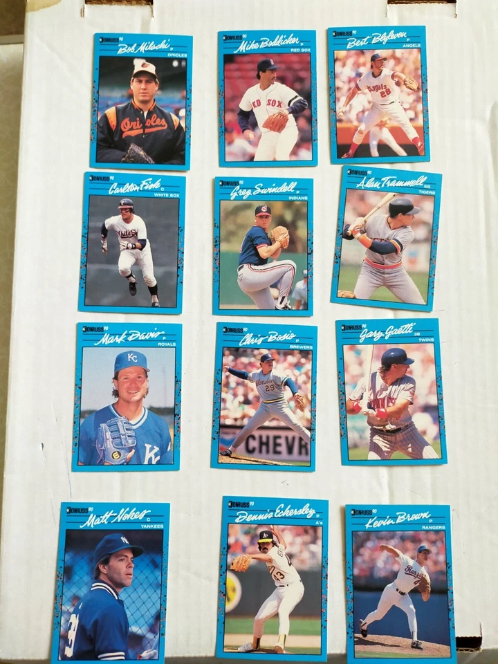1990 Donruss Baseball's Best of  American League Baseball Cards-Please pick - Image 1 of 4