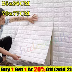60X Stick On Tiles Self Adhesive Kitchen Bathroom 3D Wall Sticker Tiles Decor`UK - Picture 1 of 71