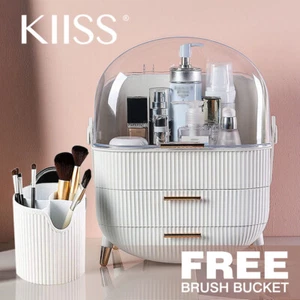 Cosmetic Makeup Box Storage Organizer Jewelry Holder Dustproof Case Display Rack - Picture 1 of 6