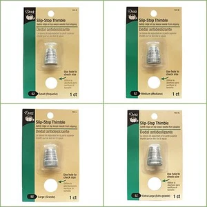 Dritz Slip-Stop Fingerhut, Sicherheitskamm oben verhindert das Verrutschen der Nadel - Bild 1 von 9