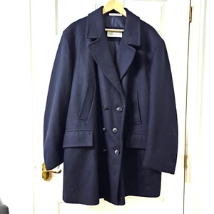 Gloverall Wollmischung Peacoat Reefer Mantel Zweireiher Navy Größe 46 EU 56 Herren - Bild 1 von 11