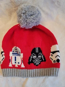 Star Wars by Hanna Andersson Boys STAR WARS Beanie Cap Hat Knit Winter "M" EUC - Picture 1 of 5