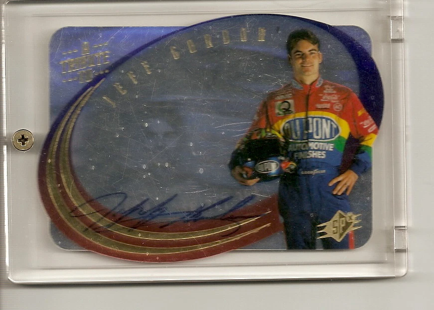 A TRIBUTE TO JEFF GORDON AUTOGRAPH AUTHENTIC SIGNED UPPER DECK SPX 1996 - Image 1 of 1