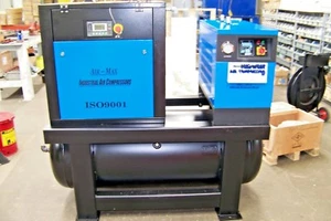 AIR-MAX 10hp VSD 230V Rotary Screw Air Compressor dryer/filters/120t 12 yr warta - Picture 1 of 12