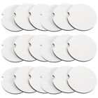 20pcs White Round Car Coasters for Sublimation DIY Projects-OW