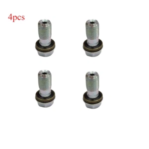 M10 x 1.00  Stainless Brake Banjo Bolt Caliper Master Cylinder Set For 4PCS - Picture 1 of 14