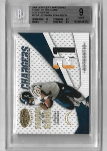 2004 NFL Leaf Certified Materials FG-61 Ladainian TOMLINSON (HOF) /21 BGS 9 - Picture 1 of 2