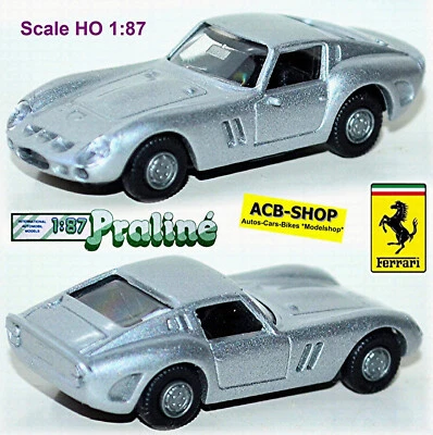 Ferrari 250 GTO '62 Coupe 1962-64 Argento Metallico 1:87 Praline - Immagine 1 di 4
