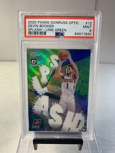 Devin Booker Donruss Optic Splash 2020 verde lima PSA 9 Pop 5 Phoenix Suns/149 - Imagen 1 de 5