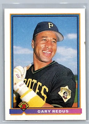 1991 TOPPS BOWMAN CARD # 516 Gary Redus - Pittsbrgh Pirates - Image 1 of 2