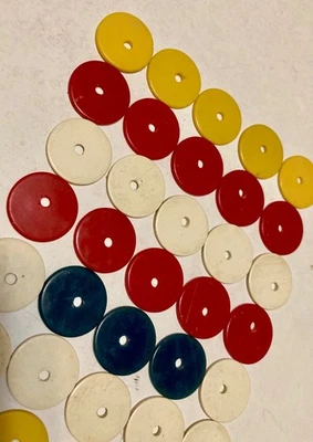 Antique  Bakelite Coin Lot Betting Mahjong - Image 1 of 4