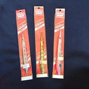 Long Jig Samansa Set of 3 Pearl Colors Asymmetrical Flowline - Picture 1 of 5