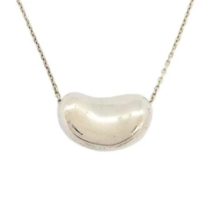 Collar Tiffany Co. Bean 15,3 mm Sv925 5,2 G plata esterlina Elsa Peretti usado - Imagen 1 de 9