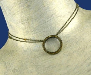 Konplott Kette bronze "Spell on you"  Strasstein alle gleich hell goldgelb neu - Bild 1 von 10