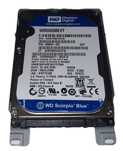 WD5000BEVT Western Digital 500GB 5400RPM SATA 2.5" 9mm HDD - Photo 1/2
