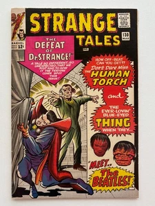 Strange Tales #130 (1965) Docto Strange The Beatles sehr guter Zustand + 1 Heftklammer Popflecken - Bild 1 von 8