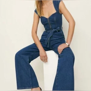 Neu mit Etikett Reformation Calypso Denim-Overall weites Bein Größe 0 - Bild 1 von 16