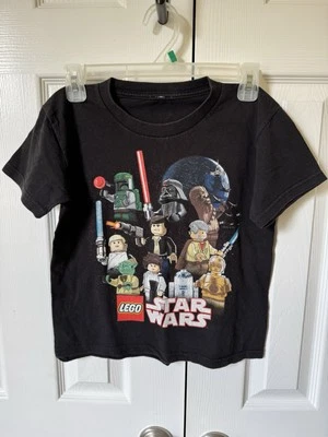 Vintage 2009 Lego Star Wars Darth Vader Yoda R2D2 & More Youth S-M T-Shirt Promo - Image 1 of 4