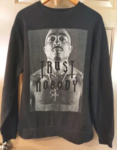 Sudadera 2pac Tupac Shakur Trust Nobody Gráfica Cuello Redondo Mujer Talla XL - Imagen 1 de 5