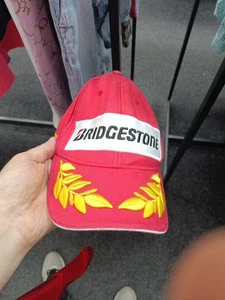 VTG Brigdestone F1 racing motors car red gold leaf baseball Cap hat - Picture 1 of 9