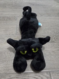 NWT! Manhattan Toy Company Black Lanky Cat Ziggie Plush Stuffed NEW - Picture 1 of 4
