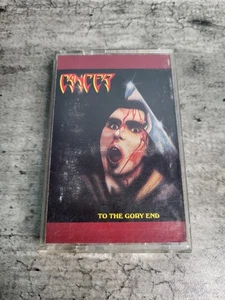 Cancer: To The Gory End Cassette Tape 1990 Vinyl Solution Records Tested RARE  - Picture 1 of 5