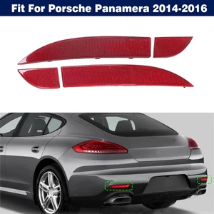 4Pcs Rear Bumper Reflector Side Marker Lamp Light For Porsche Panamera 2014-2016 - Picture 1 of 7