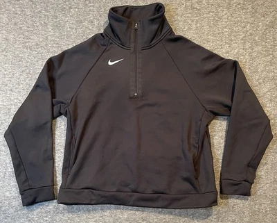 Nike Pullover Women's Medium Black  All Time Mock Training Half Zip Sweatshirt - Image 1 of 4