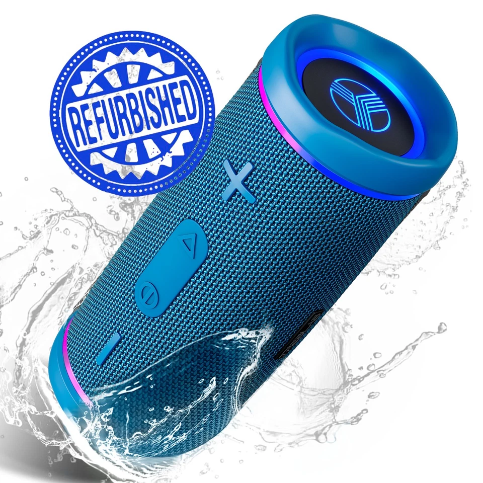 TREBLAB HD77 Azul - Altavoz Portátil Bluetooth Premium con Tiempo de Reproducción de Hasta 20H Foto 1 de 4