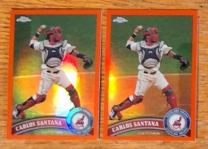 Carlos Santana - 2011 Topps Chrome Orange Refractor (2) #53 - Bild 1 von 3